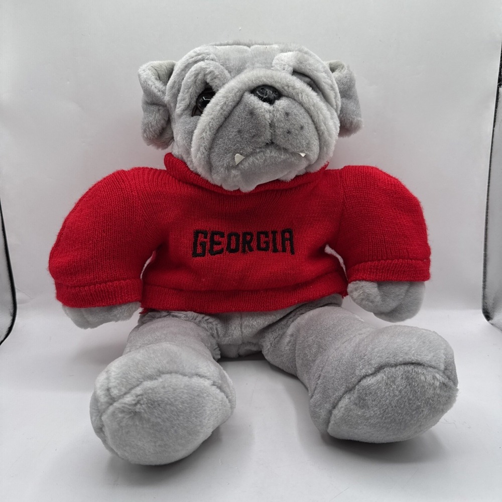 Goffa‎ International Bulldog Plush Toy Gray Georgia Bulldogs Mascot Sweater